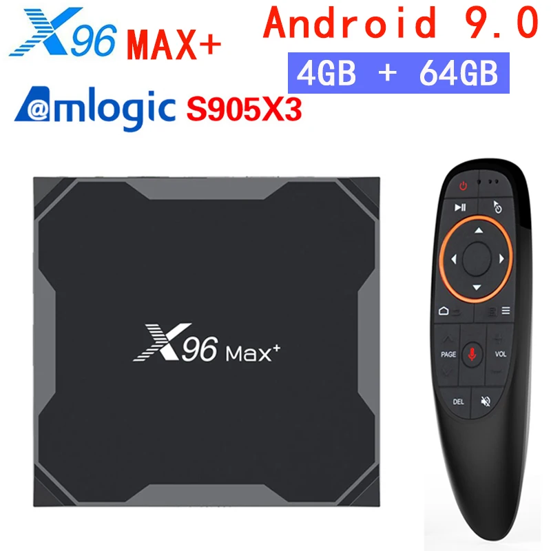 X96 Max + смарт ТВ BOX Android 9 0 Amlogic S905X3 4 ядра Гб 64 2 г & Wi Fi 5 ГГц BT 1000M 8K IPTV Set top box Декодер