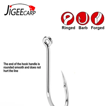 

30&100pcs Carp Fishing Hook Barbed Carp Hooks High Carbon Steel Micro Barb Chod Hair Rigs Hooks Jig Head Fishing Tackle