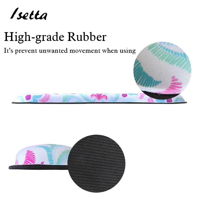 DIY   Customize Picture Logo Memory Foam Ergonomics Mouse Pad Keyboard Pad Wrist Rest Support   for Office Work