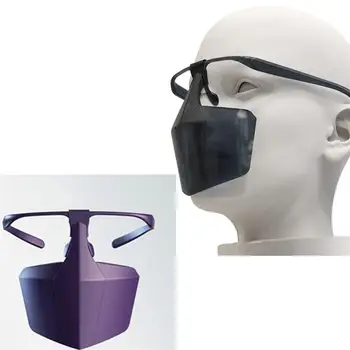 

2 Pcs Face Cover Prevent Droplet Sneezing Face Mask Anti-Splash PE Plastic Mask Guard Multi-Purpose Face Nose Protectivein stock