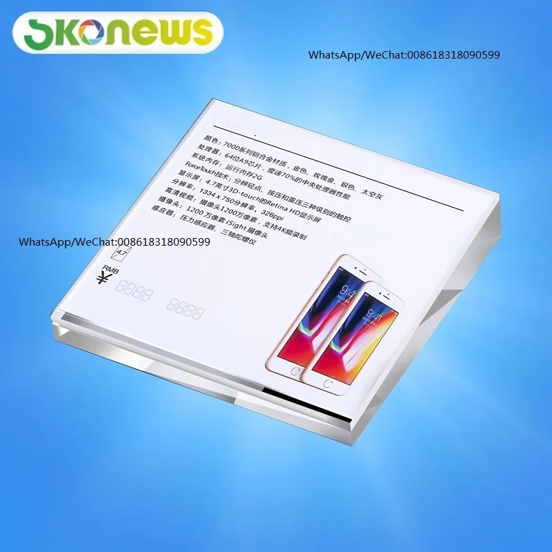 Apple_millet_phone_acrylic_incline_table_signage_product_introduction_price_card_table_card_sign_crystal_price_tag