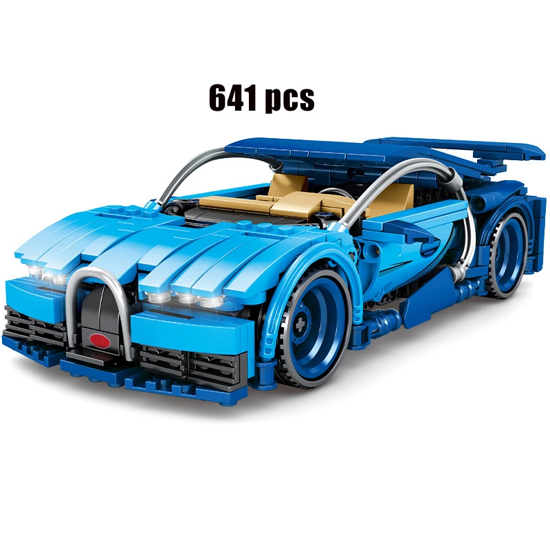 

New creative toy building blocks 641pcs city sports car racing road model building blocks set children toys children gifts