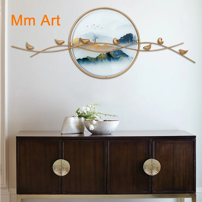 

Новый настенный светильник в китайском стиле, роскошное настенное украшение для гостиной, домашнее украшение