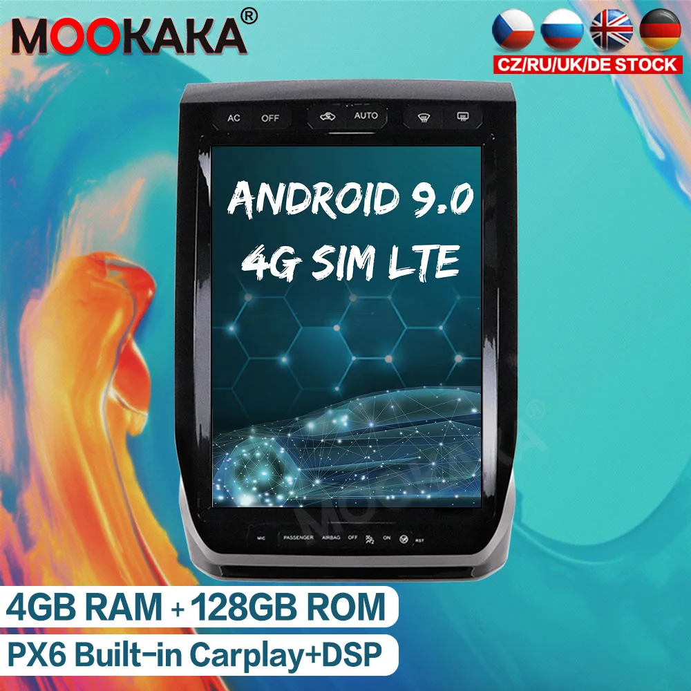 

Android 9.0 128GB Tesla Style Auto Radio Multimedia Player For Ford F150 Raptor 2015 - 2020 Car Stereo Audio GPS Navi Head Unit