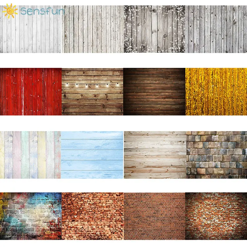 

Sensfun 90x60cm Wood Floor Photography Backdrops Newborn Photo Backgrounds for Photography Studio Vinyl Photophone Photo Shoot