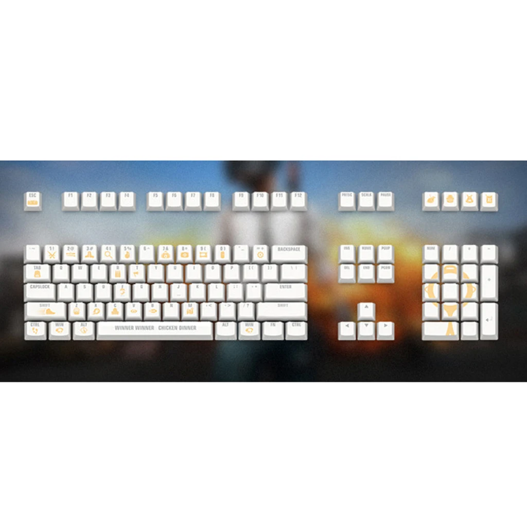 OEM Profile Thick PBT Keycap set for Mechanical Gaming Keyboard, 12.59x6.29x1.77inch