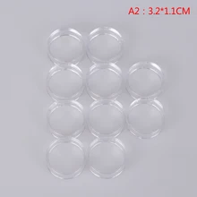  10PCS Acrylic Clear Display Stand Sphere Holder For Crystal Ball Base Pedestal Support Decor Pedestal 