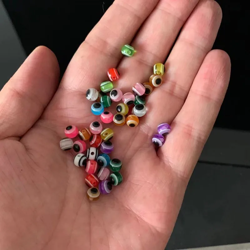Fish Eye Fishing Beads Mixed Color DIY Kit 50pcs 4/6/8mm