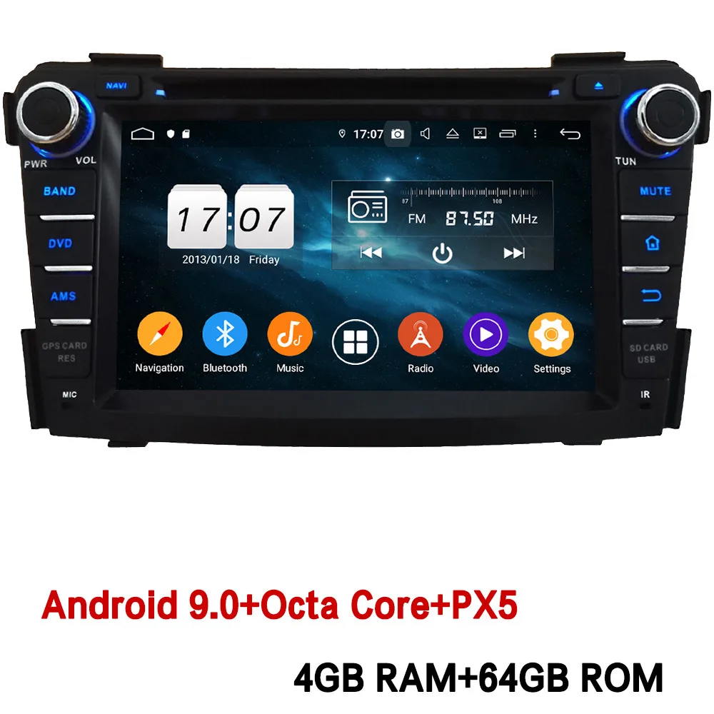 4GB RAM x 64GB ROM Klyde 4G wifi Android 9,0 Восьмиядерный 4 Гб ОЗУ 64 Гб ПЗУ DSP BT RDS автомобильный DVD мультимедийный плеер Радио стерео для hyundai I40 2011 - Цвет: 4GB RAM x 64GB ROM