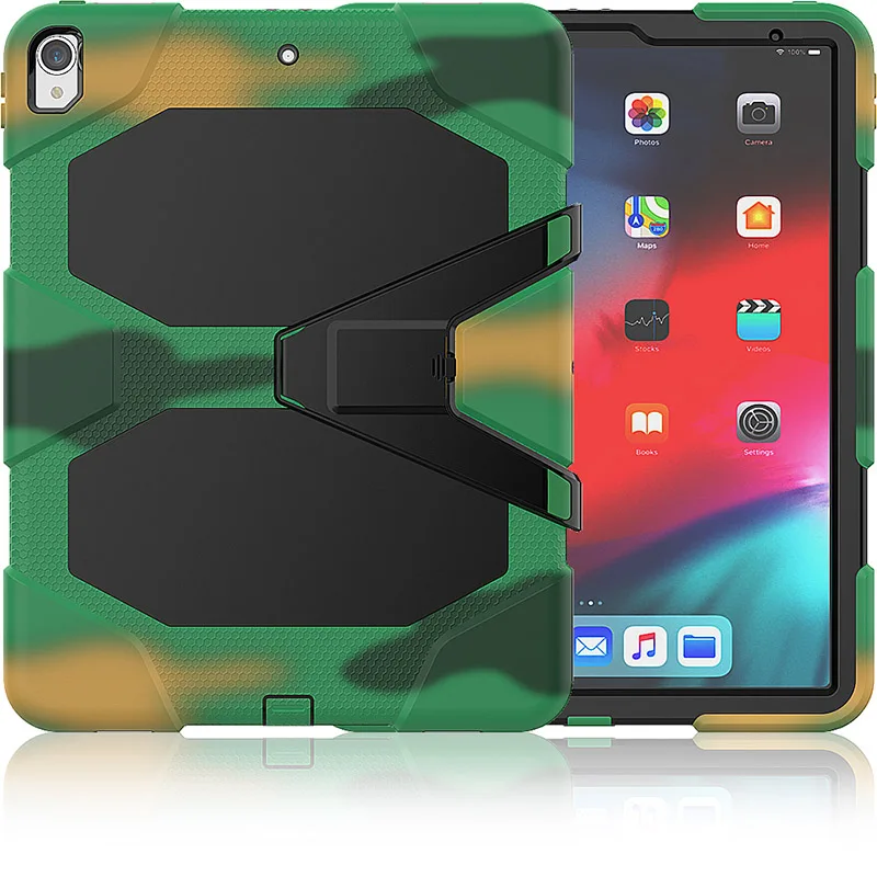 Для iPad Pro 12,9 чехол силиконовый ударопрочный чехол для телефона держатель руки жесткий Встроенный экран полная защита для корпуса