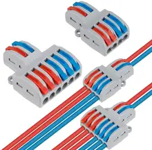 Miniconector de Cable rápido SPL-42/62, conector de Cable compacto Universal para el hogar, bloque de conectores Push-in