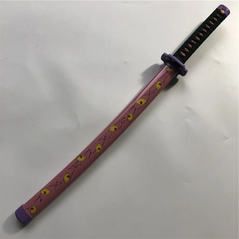 1:1 Anime :Kimetsu No Yaiba sword  Kokushibou Tsugikuni Michikatsu Knife wood cosplay Props Swords Weapon 80cm 4