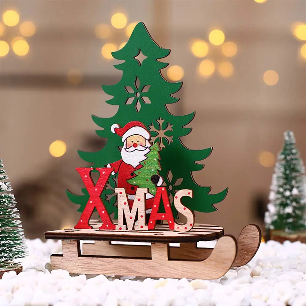 DIY Material Package Wood Christmas DIY Christmas Tree Christmas Decorations Santa Claus Entertainment Gift Manual Product