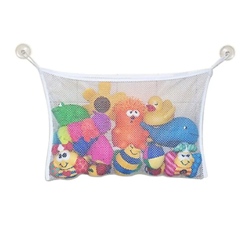 Bathroom Toy Storage Bag Baby Toy Mesh Bag Bath Bathtub Doll Organizer Suction Hanging Bag Bathroom Bath Toy Stuff Net for Kids