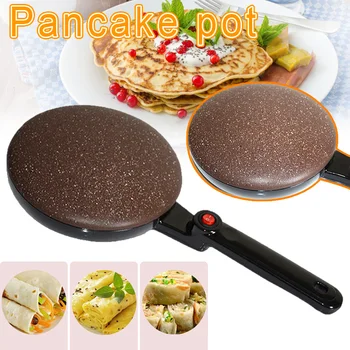 

Electric Crepe Maker Long Handle Safe for Making Tortilla Tacos Eggs Roll Home Kitchen J99Store