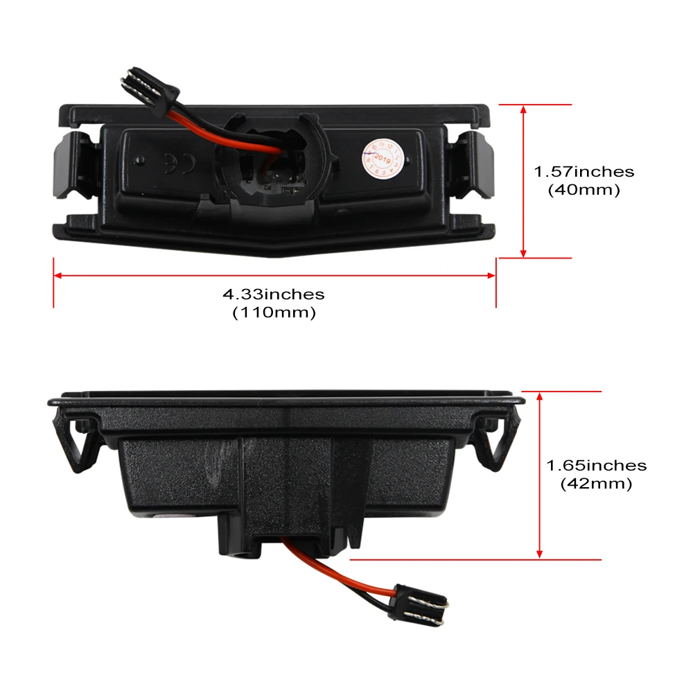 2x светодиодный номерной знак светильник для D09H51270 D09H51270A Miata/MX-5
