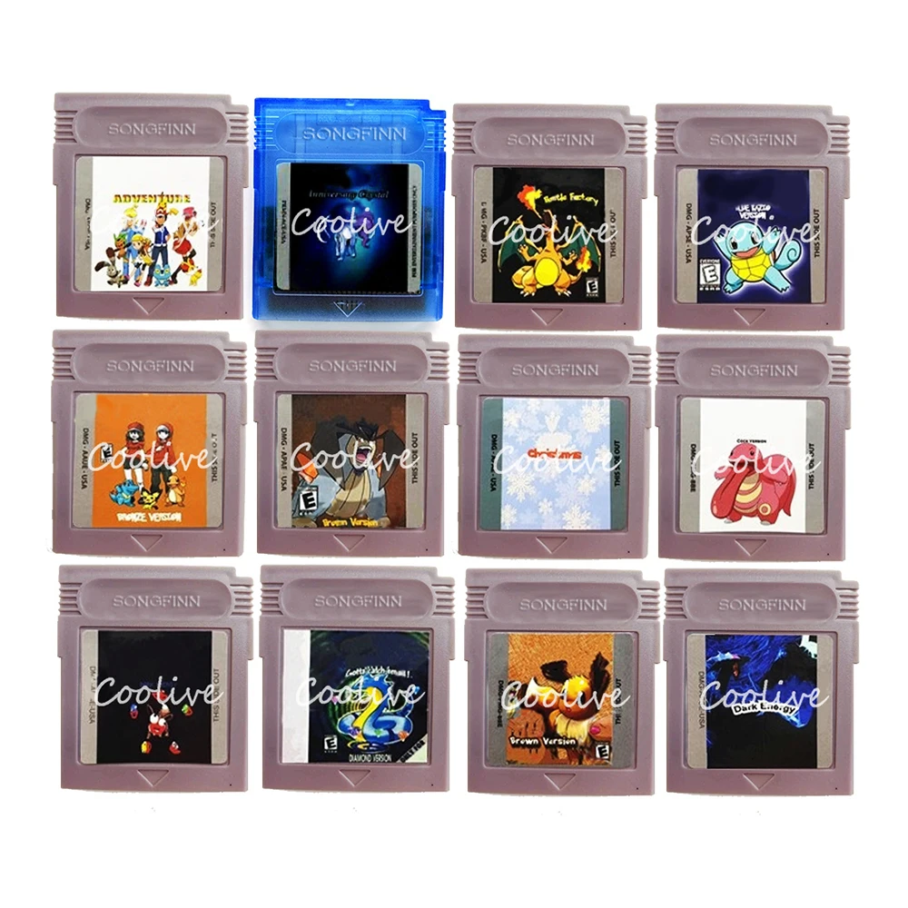 

Adventure Anniversary Crystal Battle Cock Diamond Brown Factory Video Game Memory Cartridge for 16 Bit Console Accessories