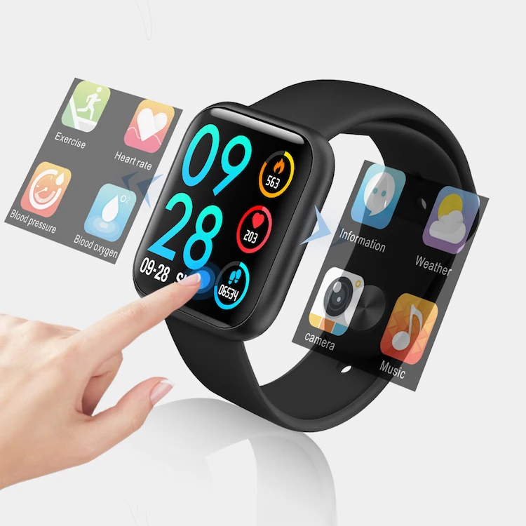 Smart Bracelet Blood Pressure Oxygen Sleep Monitor Call SMS Reminder Waterproof Wristband Watch Fitness Tracker Sport Smart Band