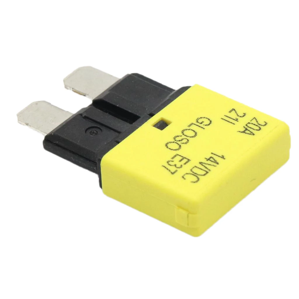 MagiDeal Universal Car Truck Mini Blade Fuses 24V 20A Manual Circuit Breaker