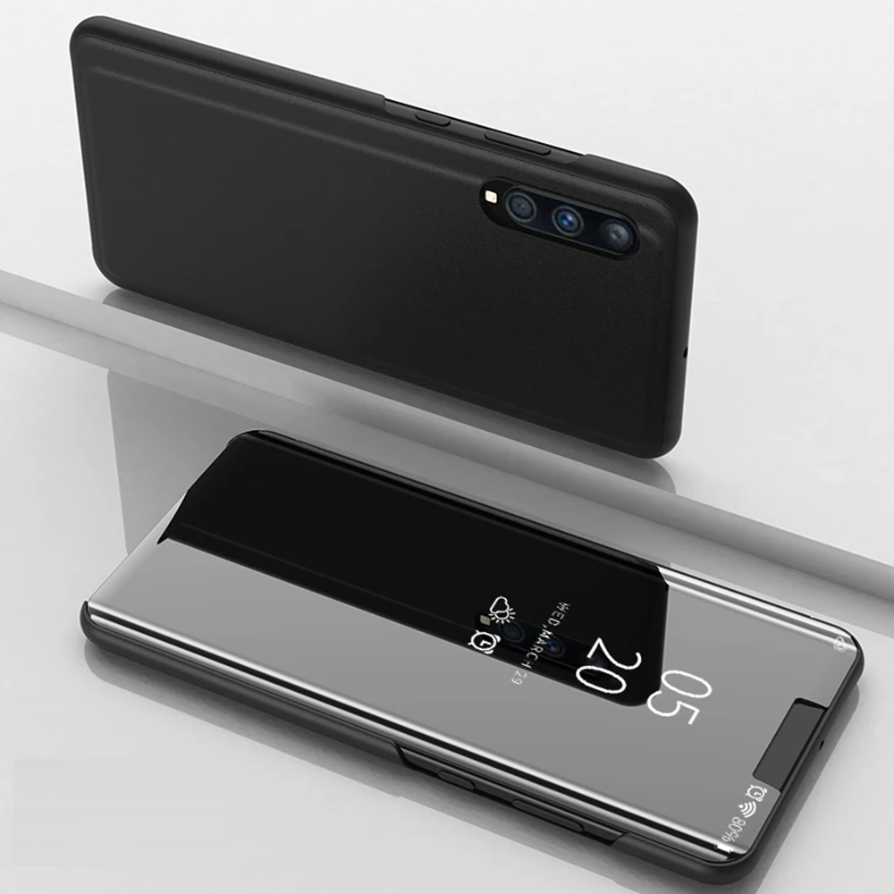 Премиум прозрачный умный чехол для iPhone 11 Pro, откидной кожаный зеркальный чехол для телефона Xr X Xs 8 Plus 7 6S 6 360, противоударный чехол