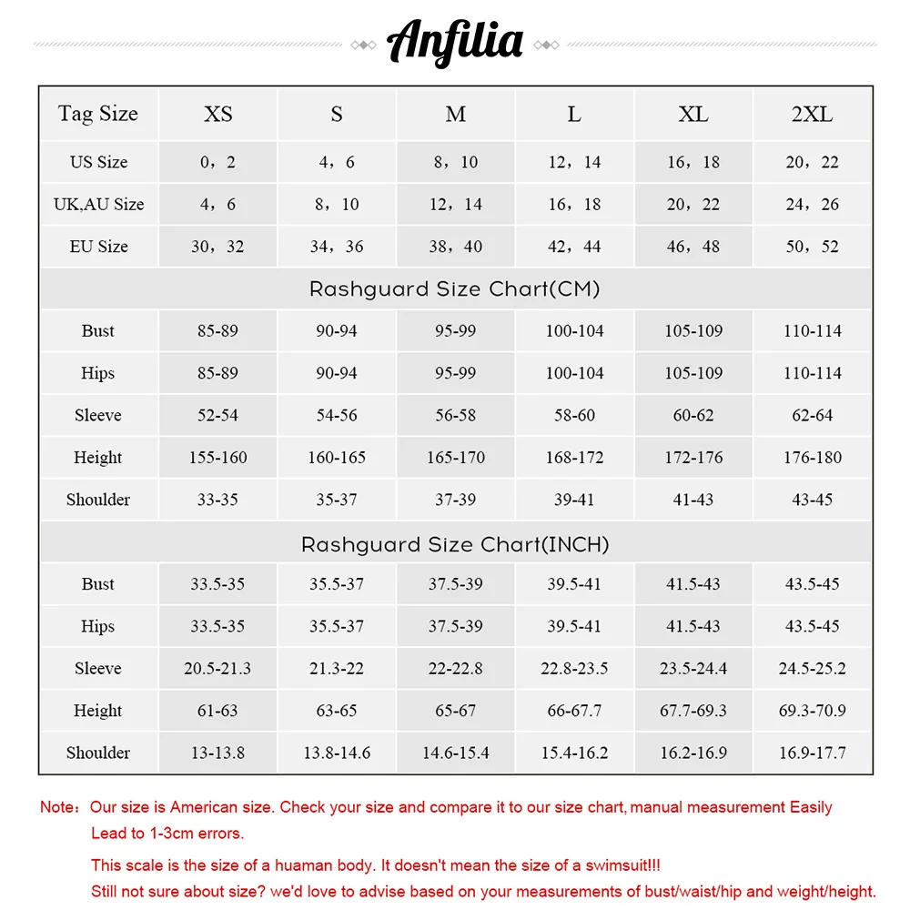 Anfilia Women Long Sleeved Rashguard Swimwear for Surfing rash guard,surfing swimsuit