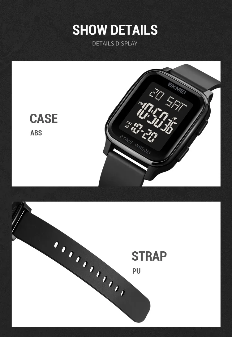 SKMEI 1858 LED Light Digital Watch description image 12