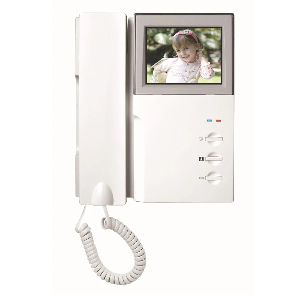 

CUSAM 4.3 inch LCD Indoor Monitor Video Intercom Doorbell Video Door Phone System Two-way Audio with Handset