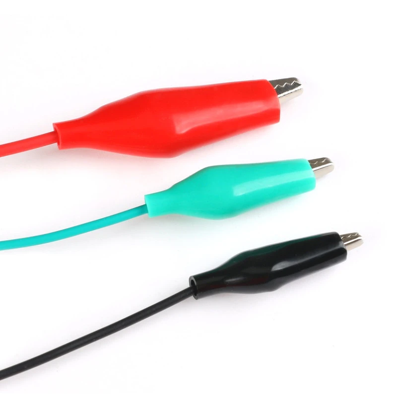 10pcs Alligator Clips Electrical DIY Test Leads Double-ended Crocodile Clips Roach Clip Test Jumper Wire