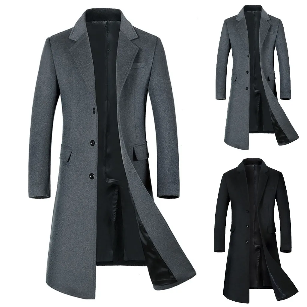 2019 уличная Мужская Повседневная Тренч модная деловая Длинная тонкая куртка пальто женский жакет masculino chaqueta hombre