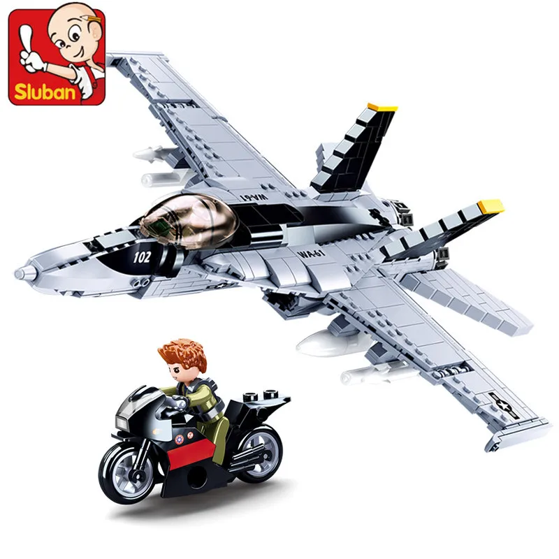 

Military Building Blocks Air Force F/A-18E Fighter AH-1Z VIPER Aircraft Plane Weapon Aviation Constructor Educational Toys Kit