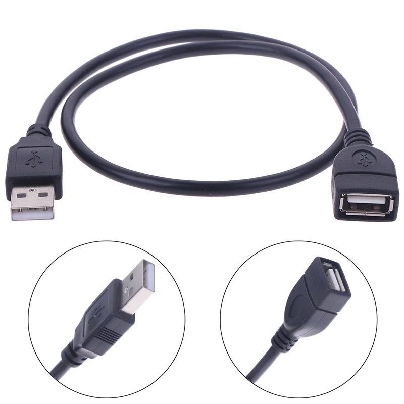 

USB 2.0 Extension Extender Cable A Male to Female Cord Adapter 0.3M 0.5M 1M 2M