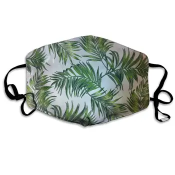 

Mouth Mask Palm Leaf Leaves Tropical Print Masks - Breathable Adjustable Windproof Mouth-Muffle, Camping Running for Women and