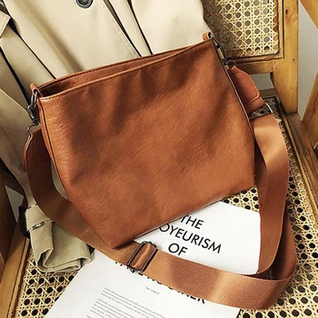 

Women New Shoulder Bags Fashion Pu Leather Composite Bags For Ladies Casual Solid Bags For Women Vintage Messenger Bags