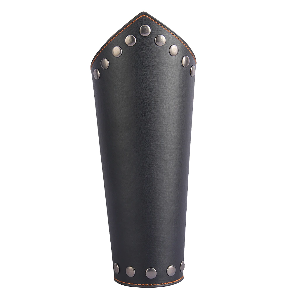 Leather Gauntlet Wristband Bracers Arm Armor Cuff Viking Cosplay Props