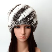 Норковая меховая шапка женская зимняя пушистая вязаная шапка ленивый кроличий мех стильные инструменты кепки распродажа