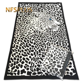 

Leopard Print Microfiber Beach Towel 80x180cm and 70x140cm Quick Dry Super Soft Absorbent Sports Travel Bath Towel for Adults