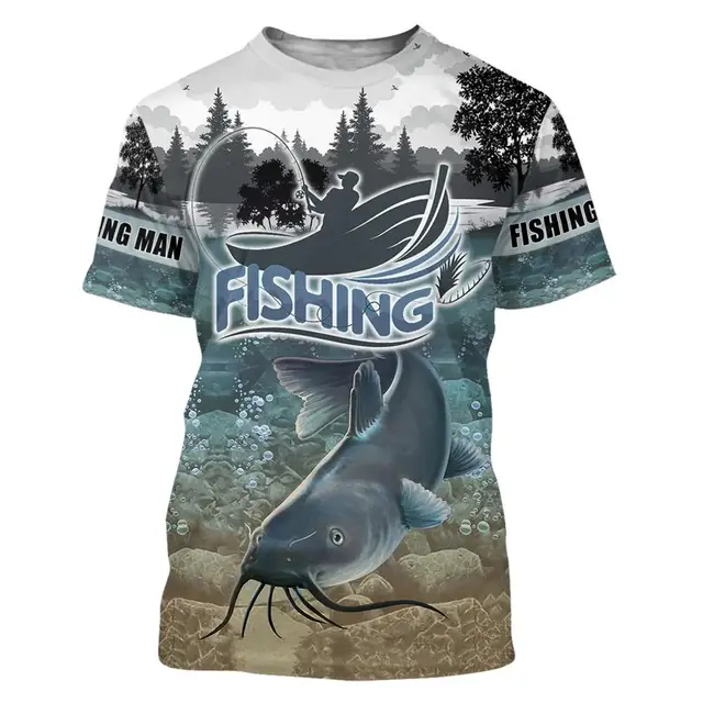 Catfish river bed Fishing T Shirt All Over Print 1