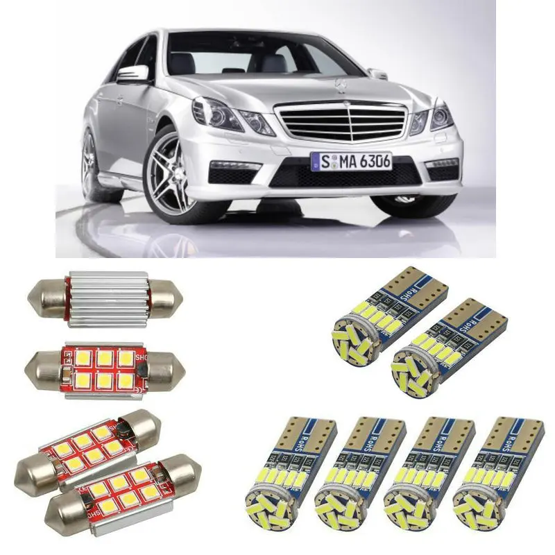 Interior led Car lights For mercedes e class w212 sedan bulbs for cars License Plate Light 14pc | Автомобили и мотоциклы