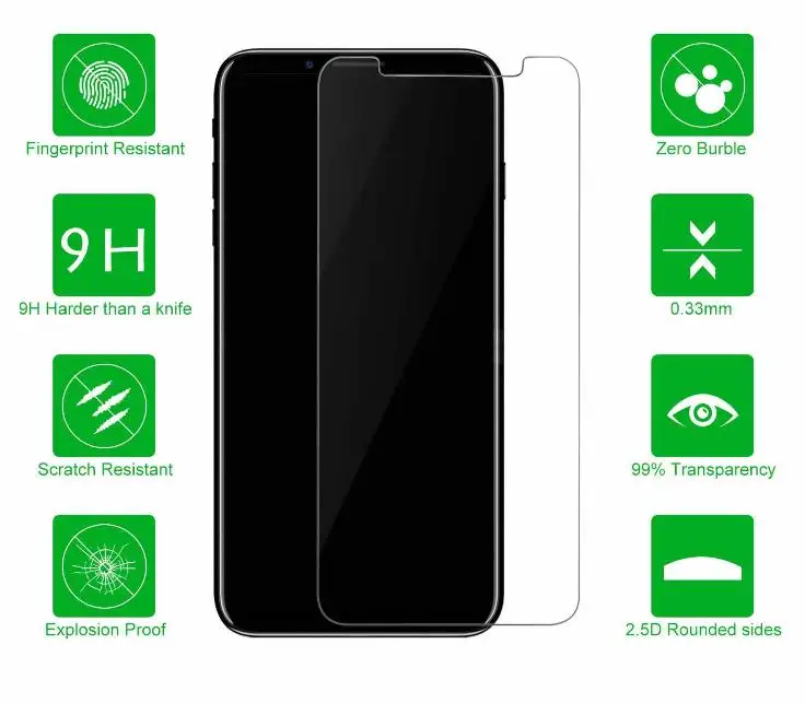 300 шт 9H Защитное стекло для iphone 11/Pro/max защитная пленка на iphone 7 6 8 X R XS MAX закаленное защитное экранное стекло