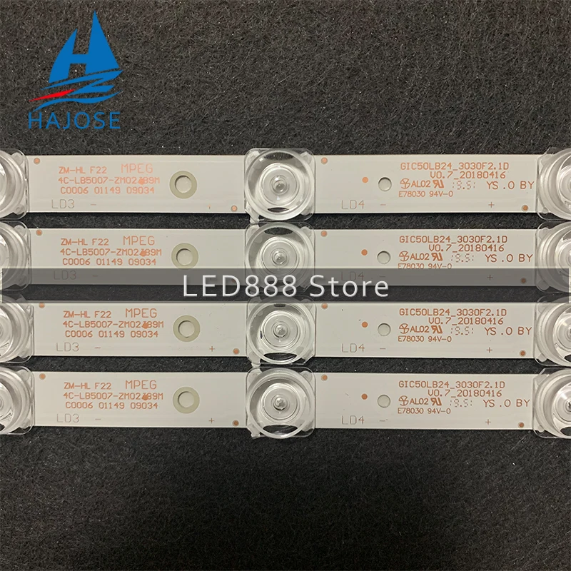 LED Backlight strip 7 lamp For Thomson 50UD6406 50P65US 50S421 50S423 TCL-GIC-50D6-3030-4X7-LX20180417 4C-LB5007-YH02J ZM03J led backlight strip