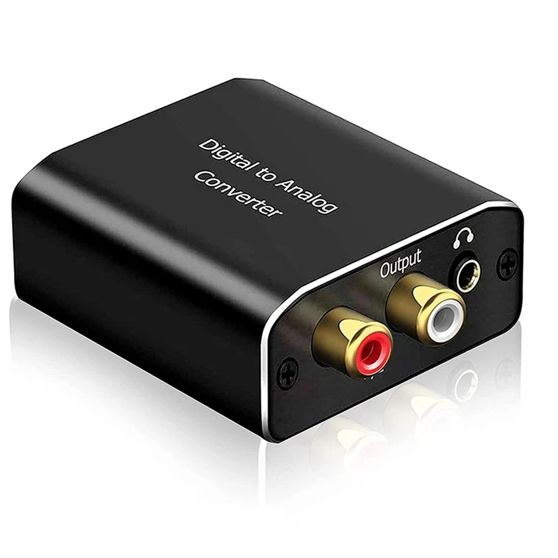 Digital to Analog Audio Converter, Coaxial Optical to 3.5mm Jack Stereo