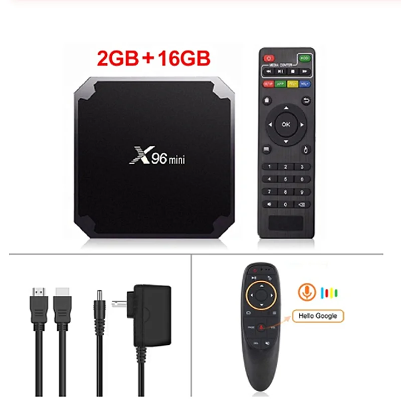 2G16G Add G10S X96 мини Android ТВ приставка X96mini Android 7,1 Смарт ТВ приставка 2 Гб 16 Гб Amlogic S905W четырехъядерный 2,4 ГГц WiFi Android 9,0 1Гб 8Гб - Цвет: 2G16G Add G10S