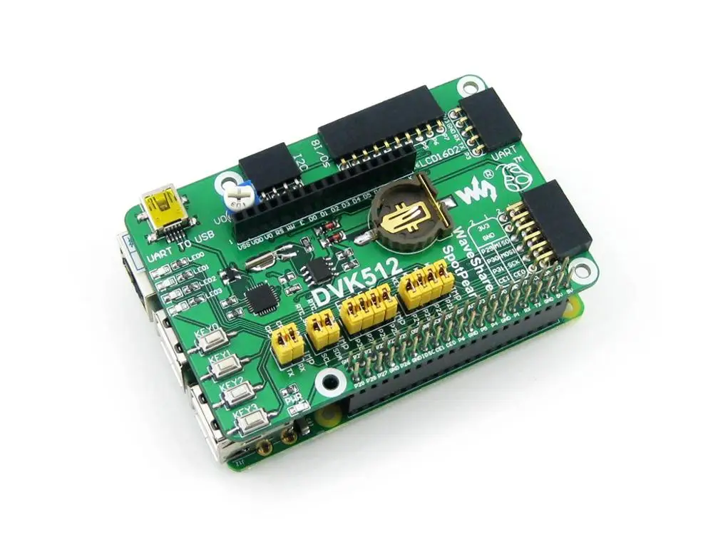 DVK512 предназначен для Raspberry Pi интегрирует различные компоненты и интерфейсы поддерживает платы серии Raspberry Pi
