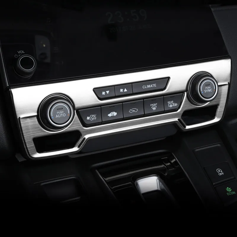 Для Honda crv CR-V Центральная кнопка кондиционера панель регулировки наклейки управления кондиционирования воздуха dec