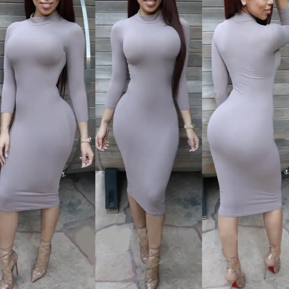 curvy midi dress