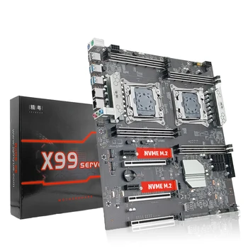 JGINYUE-placa base de CPU Dual X99, LGA 2011-3, compatible con procesador Intel Xeon E5 V3 y V4, DDR4 memoria RAM, servidor de X99-D8 de ocho canales