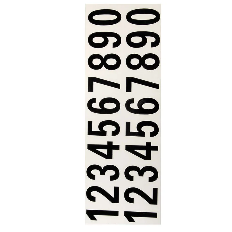 3x1.5cm Car License Phone Digits Numeral 0-9 Number House Door Street Address Mailbox Room Gate Vinyl Decal Reflective Stickers