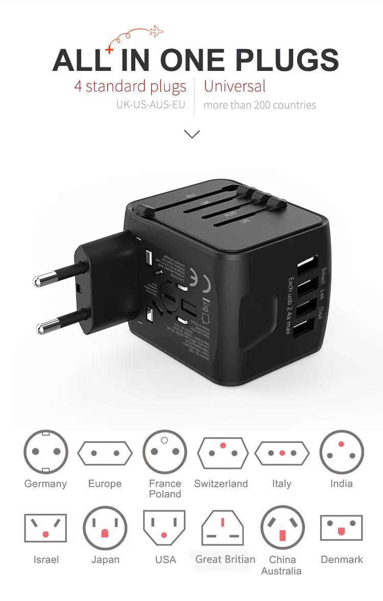 internacional plug ue uk eua au tomada