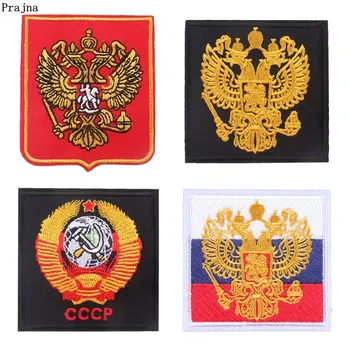 

Prajna Russian Flag National Emblem Patch Pilot People of Russia Military Police stripe Army Soldier Patches Badges Accessories