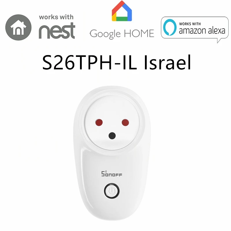 Sonoff S26 WiFi Smart Socket Wireless Remote control plug,Compatible with Alexa,Control your devices from Anywhere via APP US Plug Sonoff S26 WiFi Smart Socket Wireless Remote control plug,Compatible with Alexa,Control your devices from Anywhere via APP US Plug